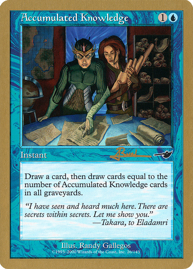 Accumulated Knowledge (Antoine Ruel) [World Championship Decks 2001] | L.A. Mood Comics and Games