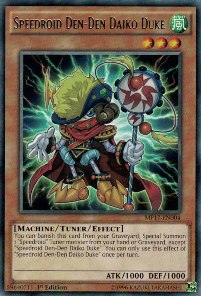 Speedroid Den-Den Daiko Duke [MP17-EN004] Rare | L.A. Mood Comics and Games