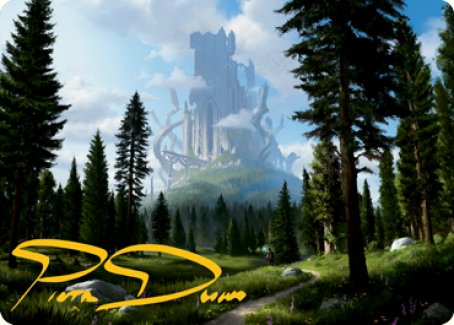 Forest (278) Art Card (Gold-Stamped Signature) [Dungeons & Dragons: Adventures in the Forgotten Realms Art Series] | L.A. Mood Comics and Games