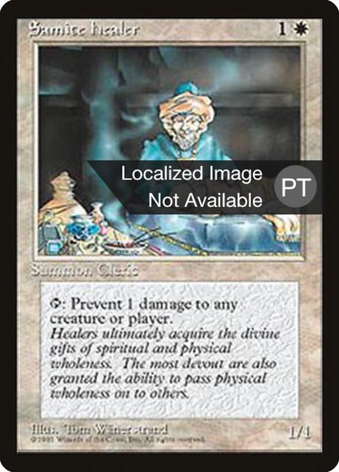 Samite Healer [Fourth Edition (Foreign Black Border)] | L.A. Mood Comics and Games