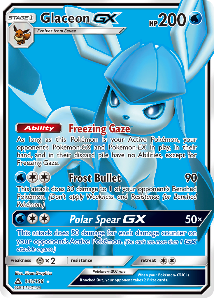 Glaceon GX (141/156) [Sun & Moon: Ultra Prism] | L.A. Mood Comics and Games