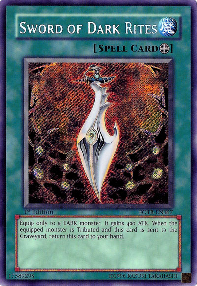 Sword of Dark Rites [FOTB-EN067] Secret Rare | L.A. Mood Comics and Games