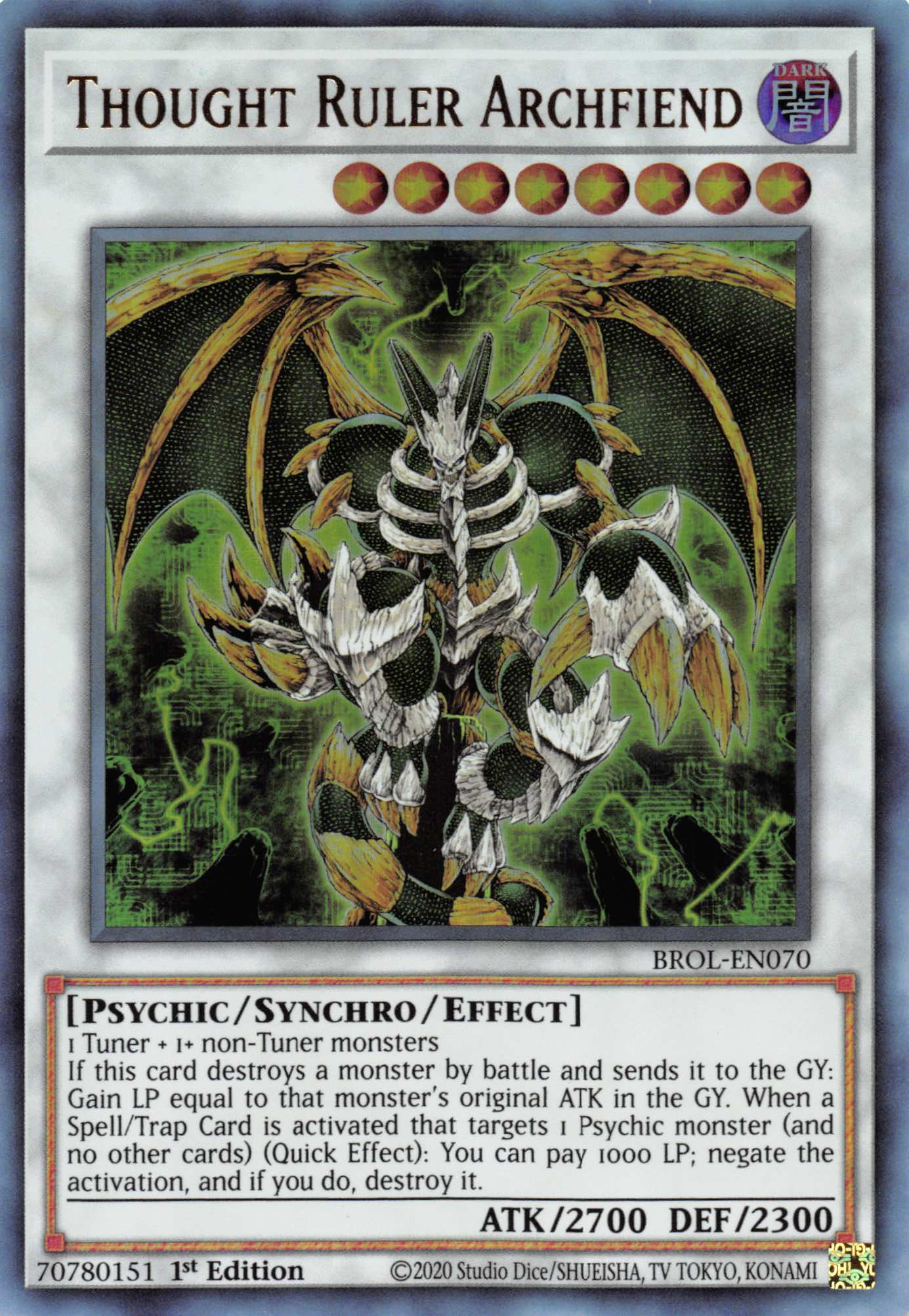 Thought Ruler Archfiend [BROL-EN070] Ultra Rare | L.A. Mood Comics and Games