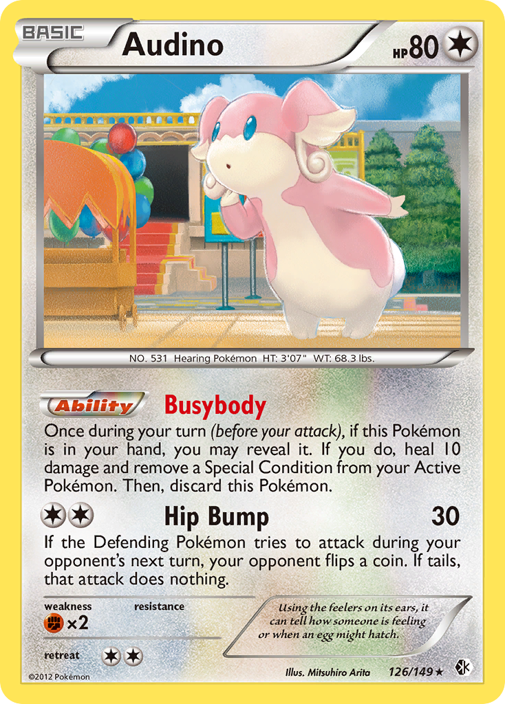 Audino (126/149) [Black & White: Boundaries Crossed] | L.A. Mood Comics and Games