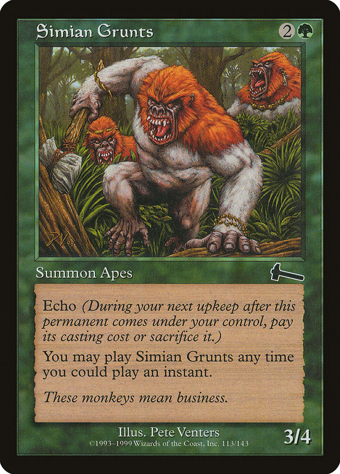 Simian Grunts [Urza's Legacy] | L.A. Mood Comics and Games