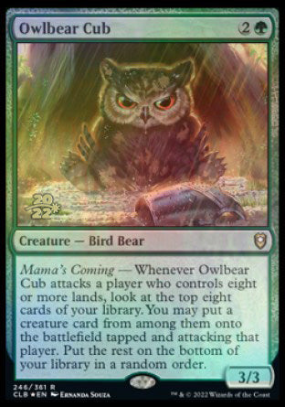 Owlbear Cub [Commander Legends: Battle for Baldur's Gate Prerelease Promos] | L.A. Mood Comics and Games