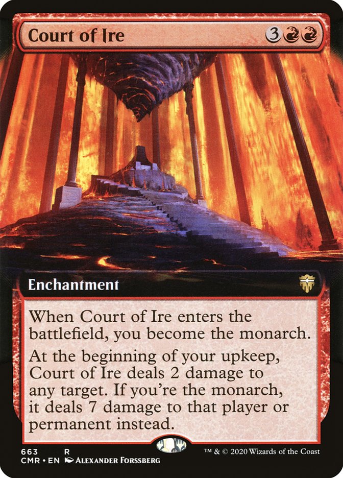 Court of Ire (Extended Art) [Commander Legends] | L.A. Mood Comics and Games