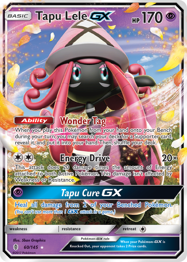 Tapu Lele GX (60/145) [Sun & Moon: Guardians Rising] | L.A. Mood Comics and Games
