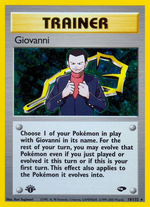 Giovanni (18/132) [Gym Challenge 1st Edition] | L.A. Mood Comics and Games