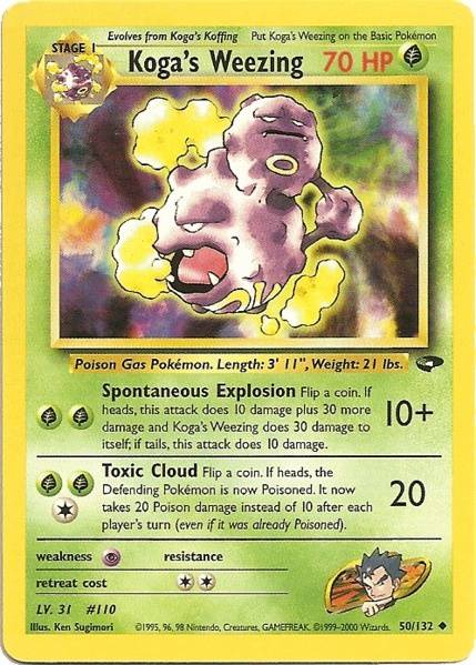 Koga's Weezing (50/132) [Gym Challenge Unlimited] | L.A. Mood Comics and Games