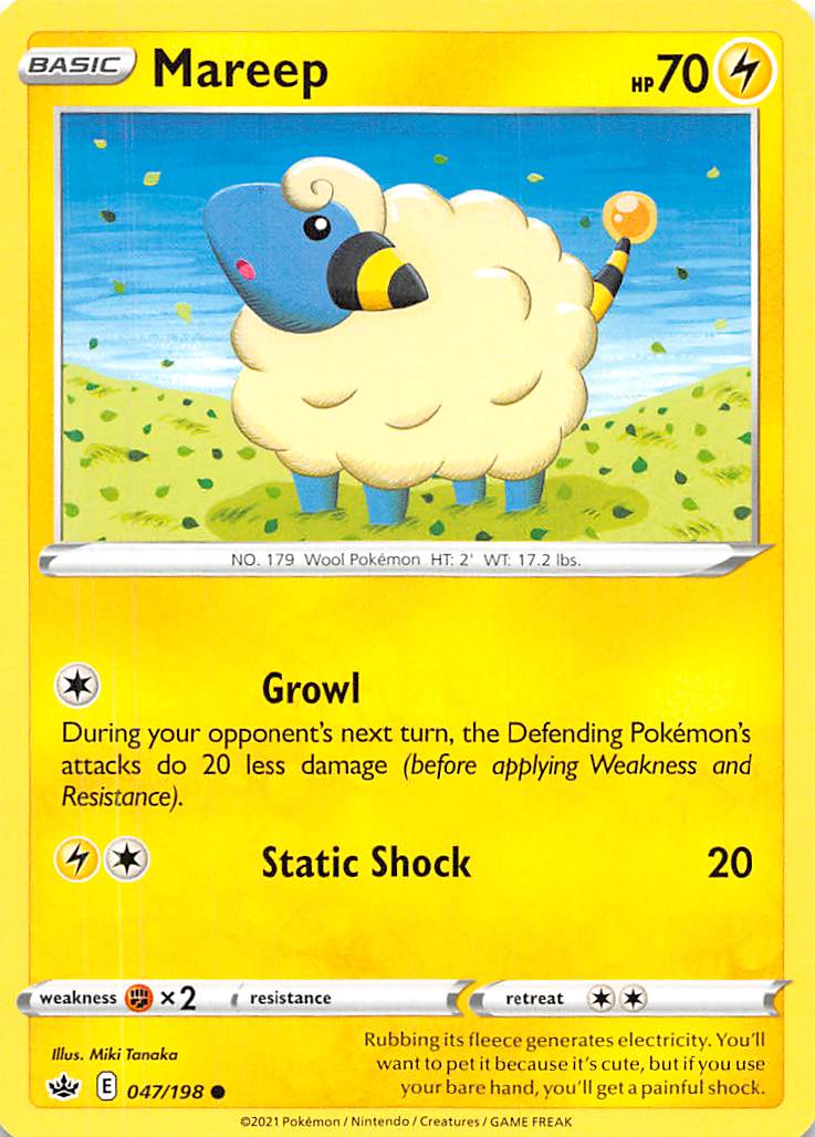 Mareep (047/198) [Sword & Shield: Chilling Reign] | L.A. Mood Comics and Games