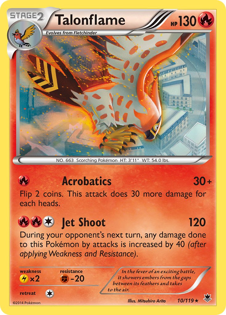 Talonflame (10/119) (Theme Deck Exclusive) [XY: Phantom Forces] | L.A. Mood Comics and Games