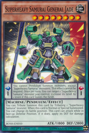 Superheavy Samurai General Jade [BOSH-EN010] Common | L.A. Mood Comics and Games