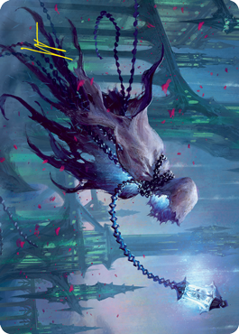 Wanderlight Spirit Art Card (Gold-Stamped Signature) [Innistrad: Crimson Vow Art Series] | L.A. Mood Comics and Games