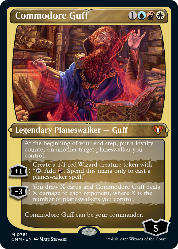 Commodore Guff (Display Commander) (Foil Etched) [Commander Masters] | L.A. Mood Comics and Games