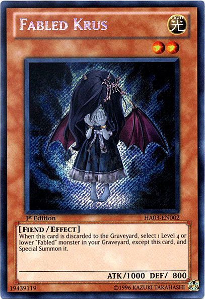 Fabled Krus [HA03-EN002] Secret Rare | L.A. Mood Comics and Games