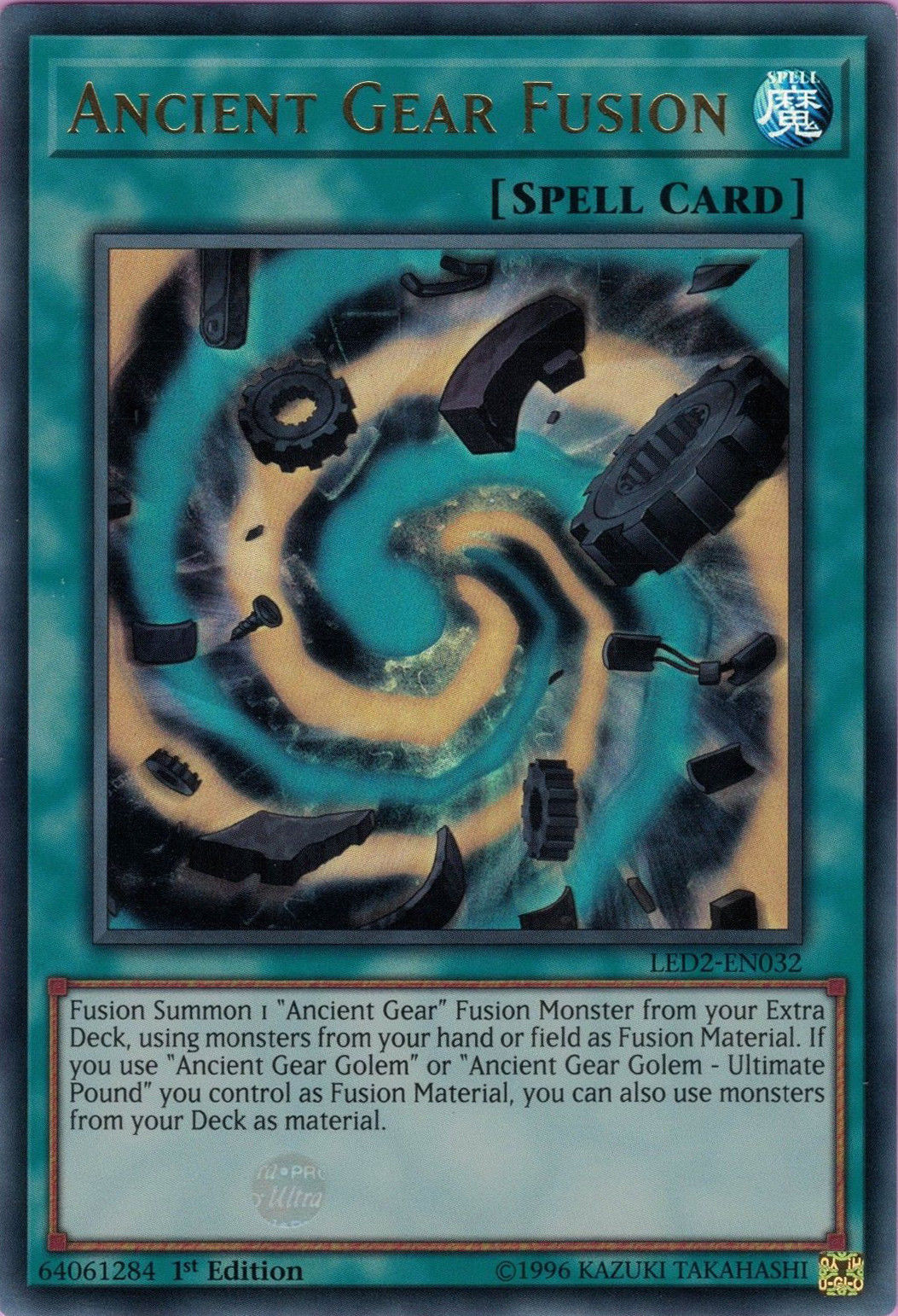 Ancient Gear Fusion [LED2-EN032] Ultra Rare | L.A. Mood Comics and Games