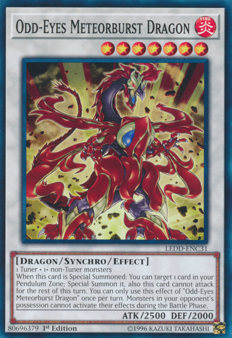 Odd-Eyes Meteorburst Dragon [LEDD-ENC31] Common | L.A. Mood Comics and Games