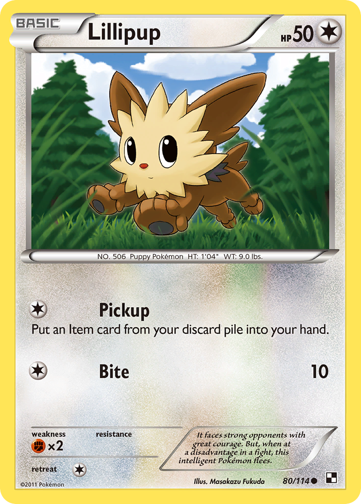 Lillipup (80/114) [Black & White: Base Set] | L.A. Mood Comics and Games