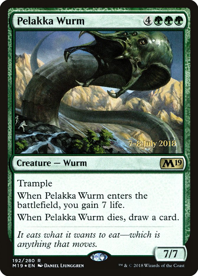 Pelakka Wurm [Core Set 2019 Prerelease Promos] | L.A. Mood Comics and Games