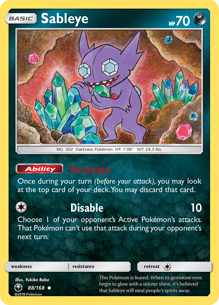 Sableye (88/168) [Sun & Moon: Celestial Storm] | L.A. Mood Comics and Games