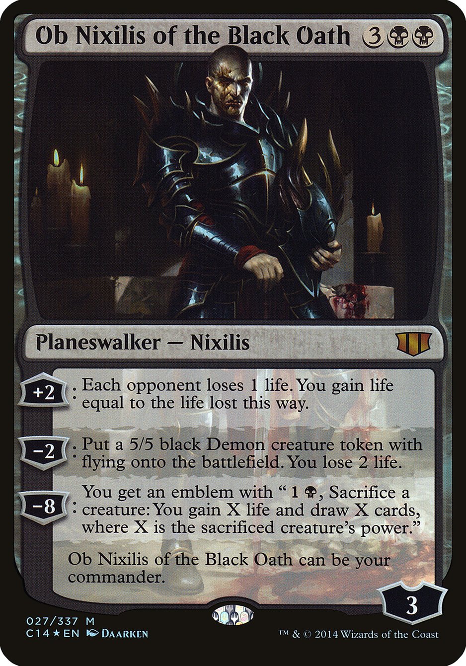 Ob Nixilis of the Black Oath (Oversized) [Commander 2014 Oversized] | L.A. Mood Comics and Games