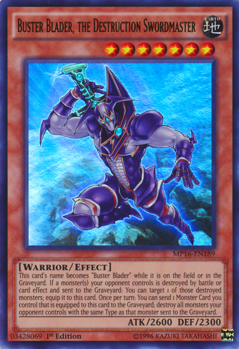 Buster Blader, the Destruction Swordmaster [MP16-EN189] Ultra Rare | L.A. Mood Comics and Games