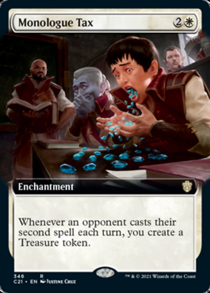 Monologue Tax (Extended Art) [Commander 2021] | L.A. Mood Comics and Games