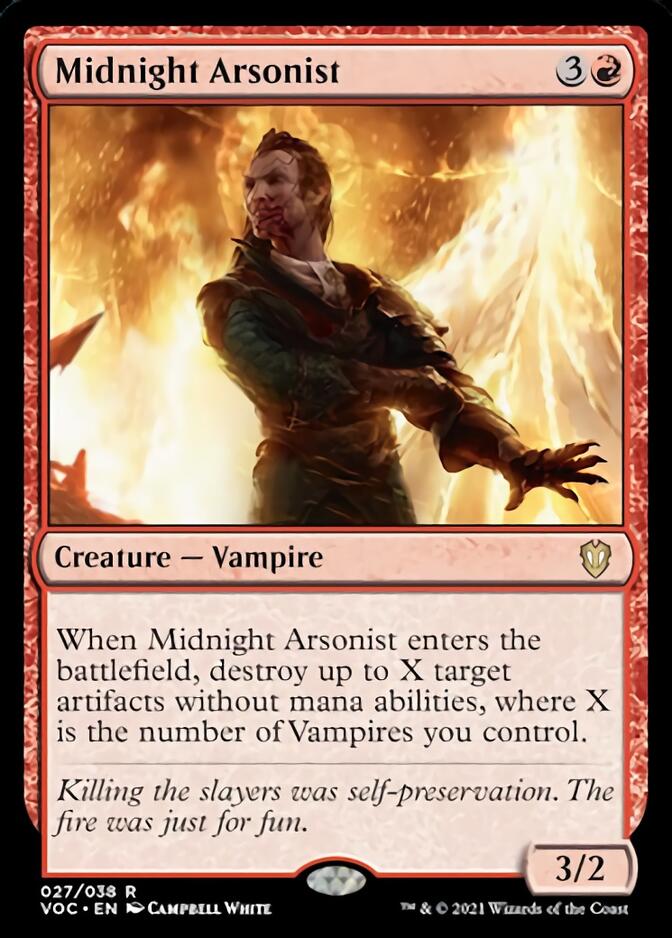 Midnight Arsonist [Innistrad: Crimson Vow Commander] | L.A. Mood Comics and Games