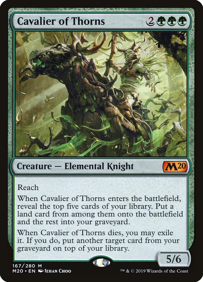 Cavalier of Thorns [Core Set 2020] | L.A. Mood Comics and Games