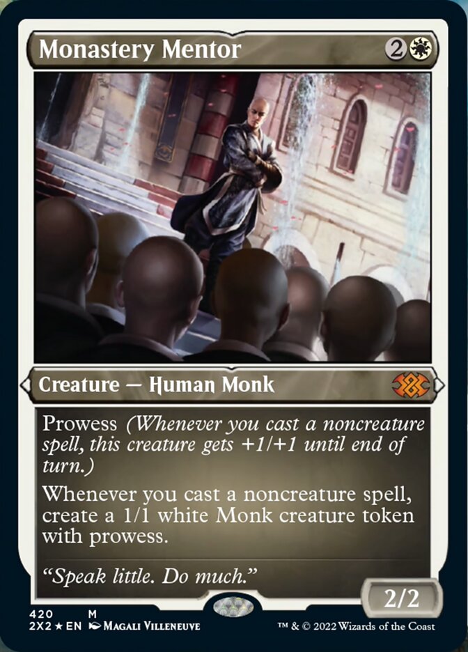 Monastery Mentor (Foil Etched) [Double Masters 2022] | L.A. Mood Comics and Games