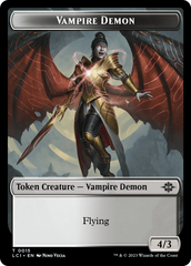 Vampire (0004) // Vampire Demon Double-Sided Token [The Lost Caverns of Ixalan Commander Tokens] | L.A. Mood Comics and Games