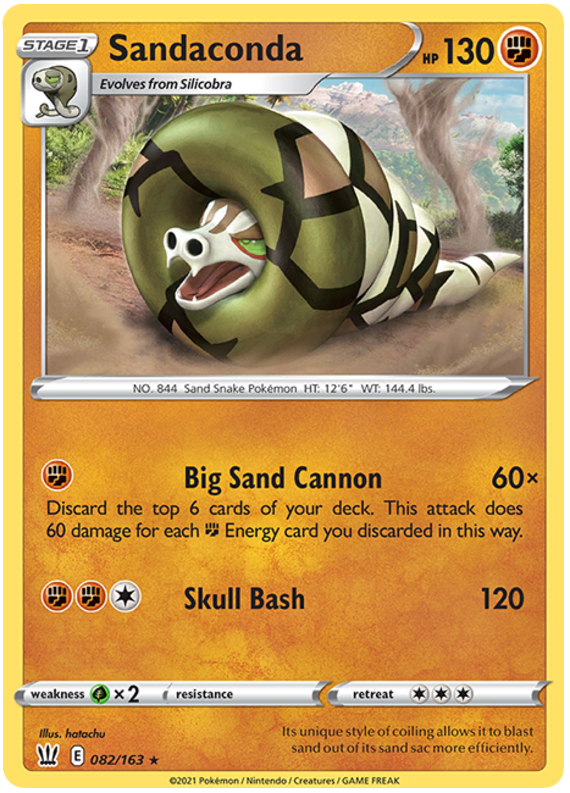 Sandaconda (082/163) [Sword & Shield: Battle Styles] | L.A. Mood Comics and Games