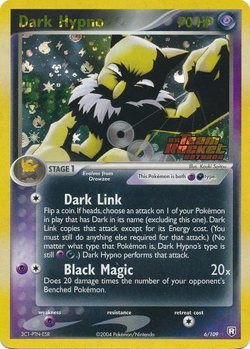 Dark Hypno (6/109) (Stamped) [EX: Team Rocket Returns] | L.A. Mood Comics and Games