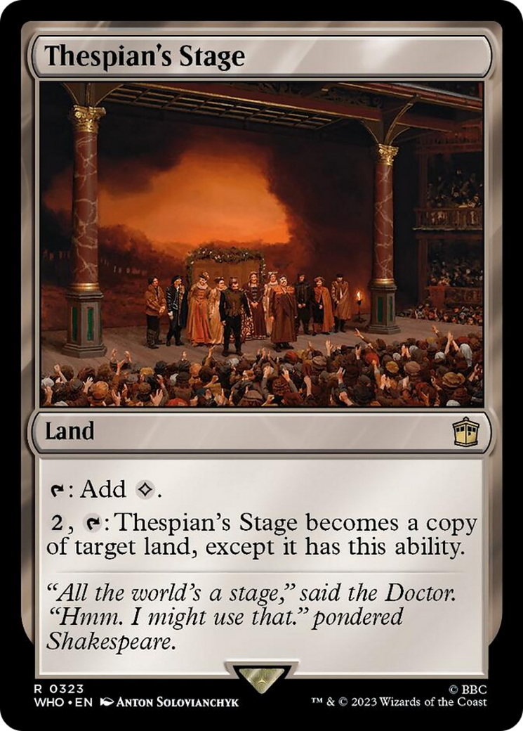 Thespian's Stage [Doctor Who] | L.A. Mood Comics and Games