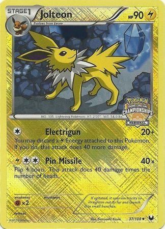 Jolteon (37/108) (Regional Championship) [League & Championship Cards] | L.A. Mood Comics and Games