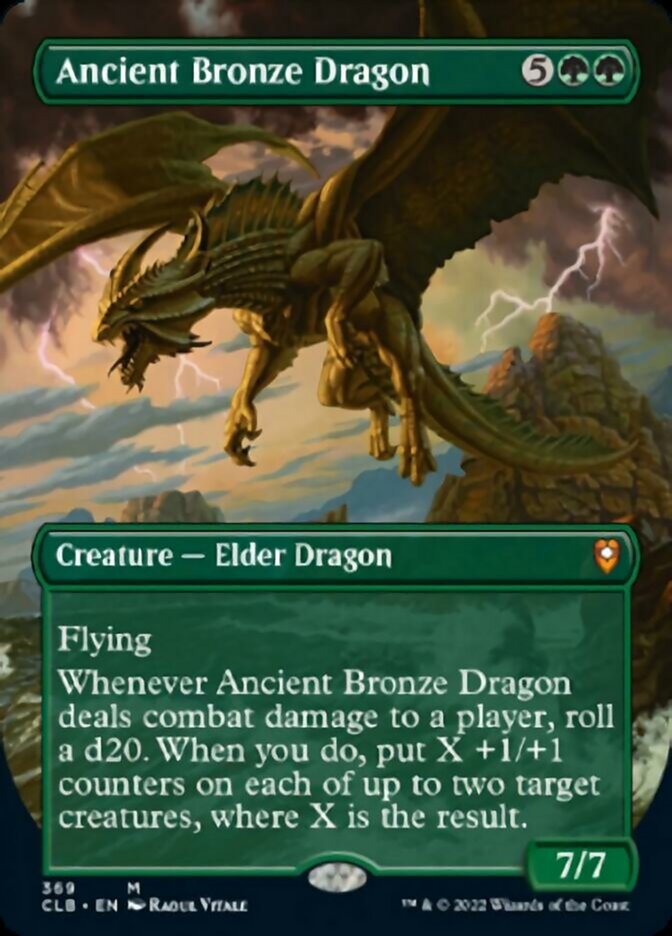 Ancient Bronze Dragon (Borderless Alternate Art) [Commander Legends: Battle for Baldur's Gate] | L.A. Mood Comics and Games