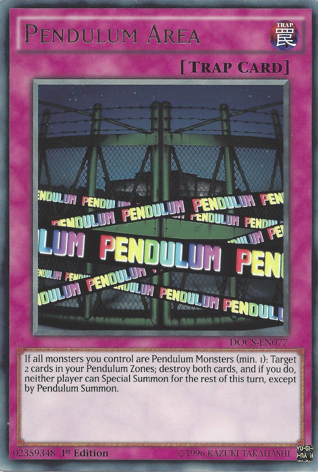 Pendulum Area [DOCS-EN077] Rare | L.A. Mood Comics and Games