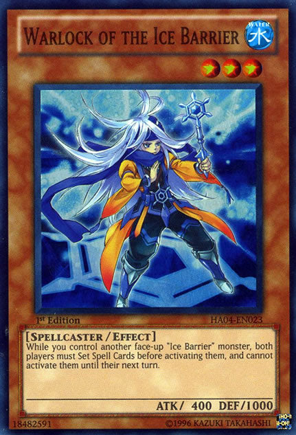 Warlock of the Ice Barrier [HA04-EN023] Super Rare | L.A. Mood Comics and Games