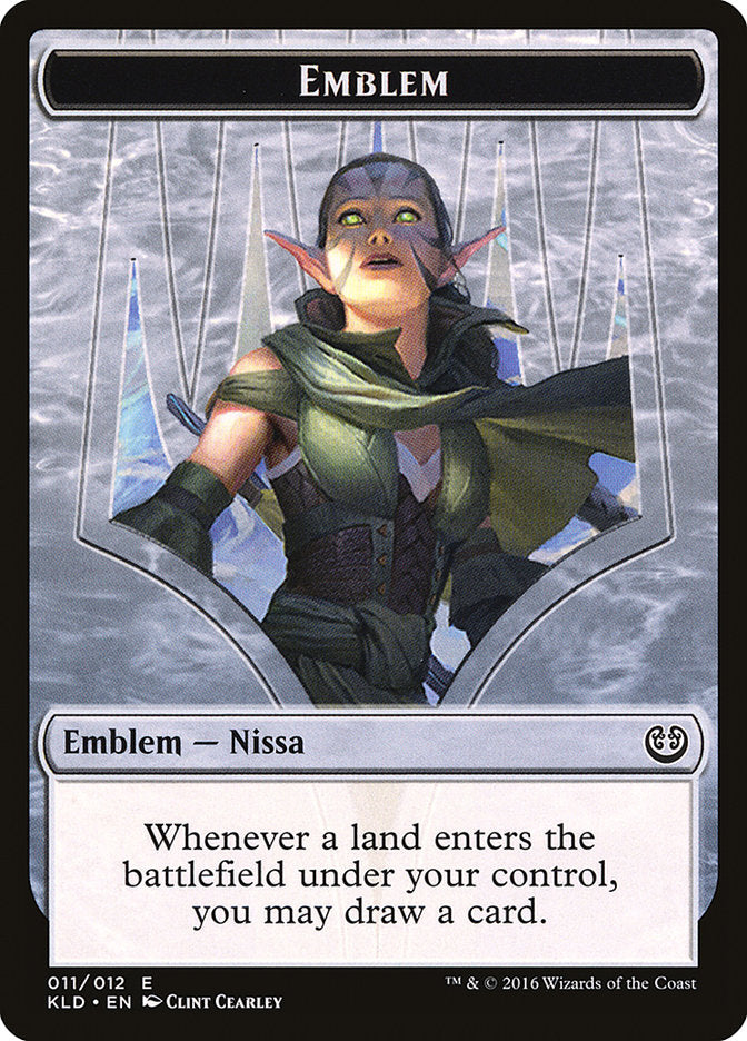 Nissa, Vital Force Emblem [Kaladesh Tokens] | L.A. Mood Comics and Games