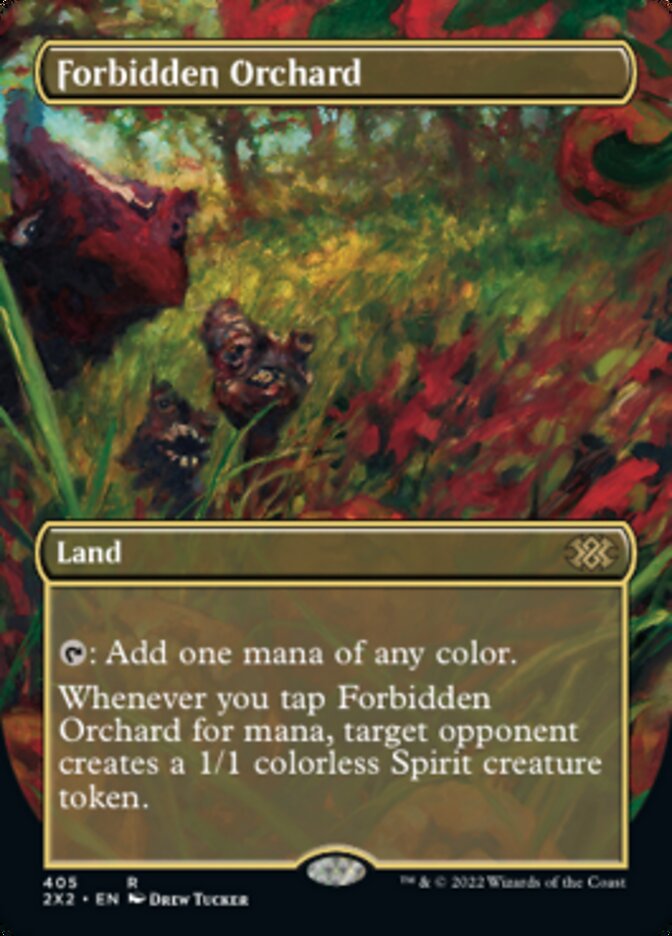 Forbidden Orchard (Borderless Alternate Art) [Double Masters 2022] | L.A. Mood Comics and Games