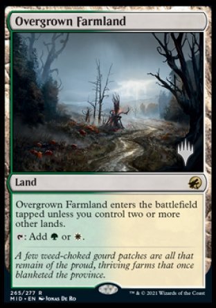 Overgrown Farmland (Promo Pack) [Innistrad: Midnight Hunt Promos] | L.A. Mood Comics and Games