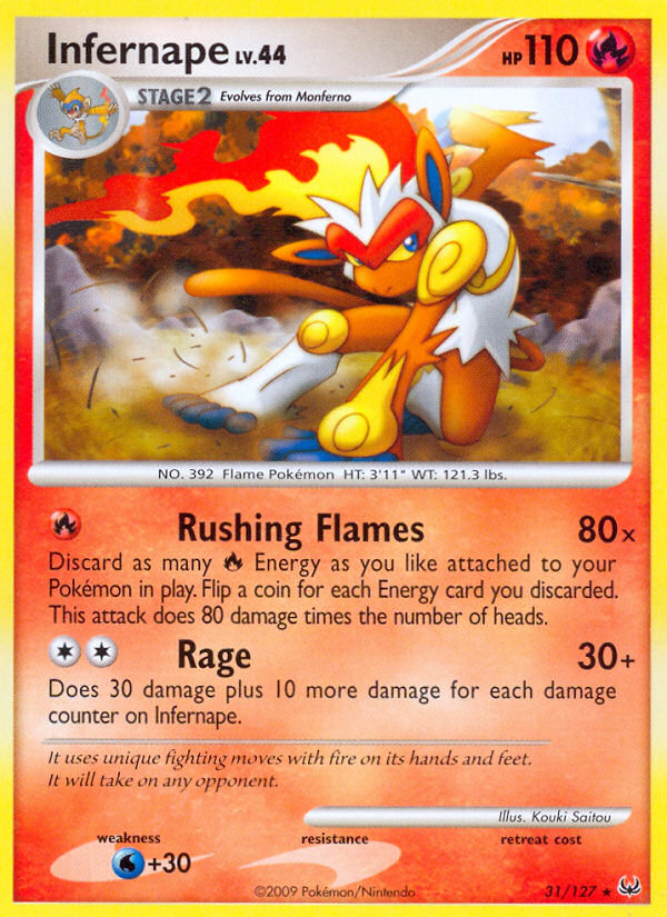 Infernape (31/127) [Platinum: Base Set] | L.A. Mood Comics and Games