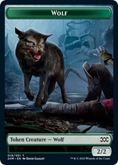 Wolf // Golem Double-Sided Token [Double Masters Tokens] | L.A. Mood Comics and Games