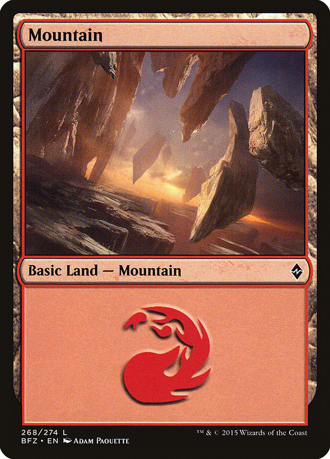 Mountain (268) [Battle for Zendikar] | L.A. Mood Comics and Games