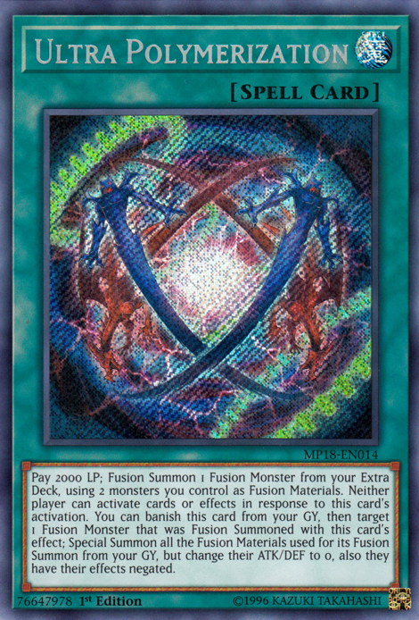 Ultra Polymerization [MP18-EN014] Secret Rare | L.A. Mood Comics and Games