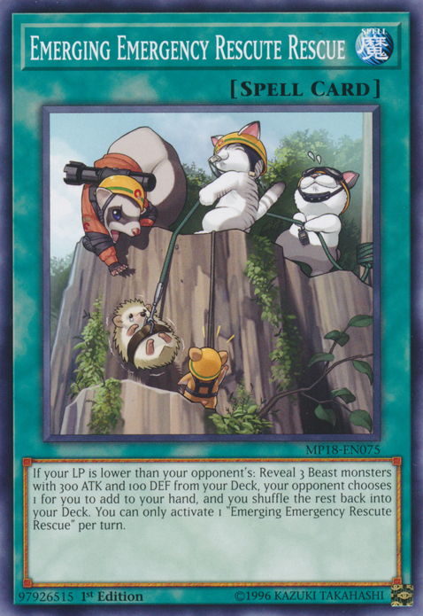 Emerging Emergency Rescute Rescue [MP18-EN075] Common | L.A. Mood Comics and Games