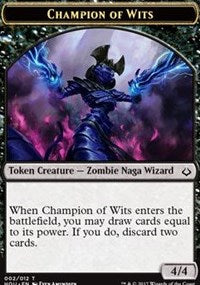 Champion of Wits // Warrior Double-Sided Token [Hour of Devastation Tokens] | L.A. Mood Comics and Games