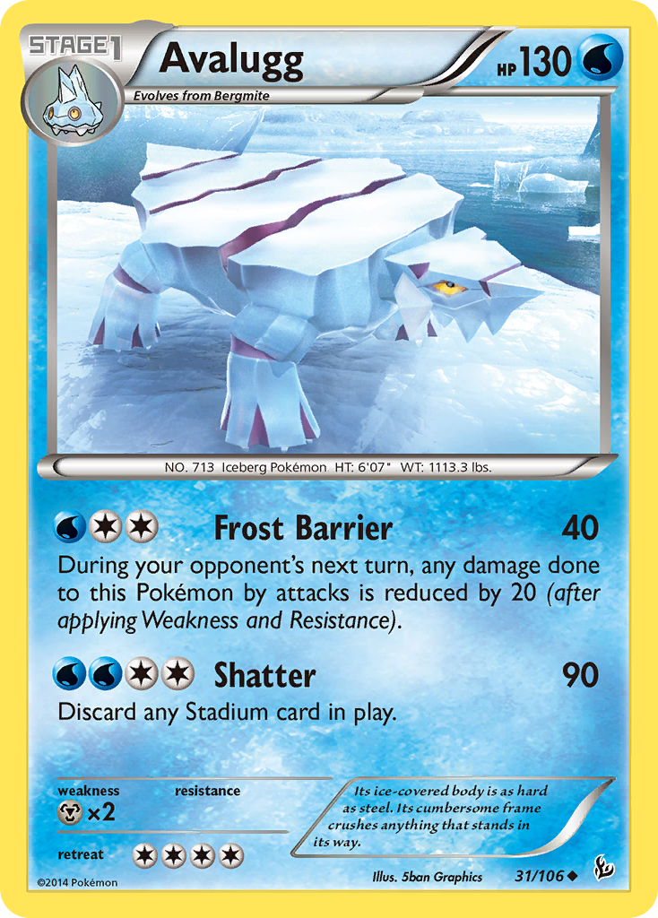 Avalugg (31/106) [XY: Flashfire] | L.A. Mood Comics and Games