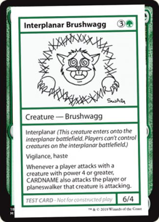 Interplanar Brushwagg (2021 Edition) [Mystery Booster Playtest Cards] | L.A. Mood Comics and Games